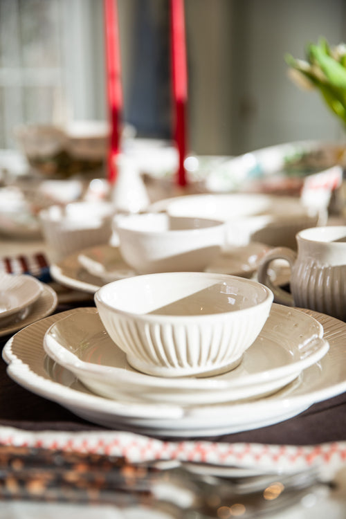 Ridged and Scalloped Salad Plate