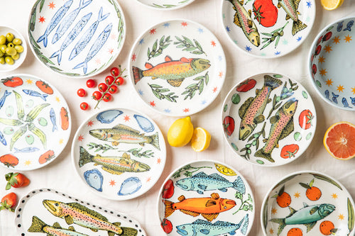 Brook Trout Serving Bowl