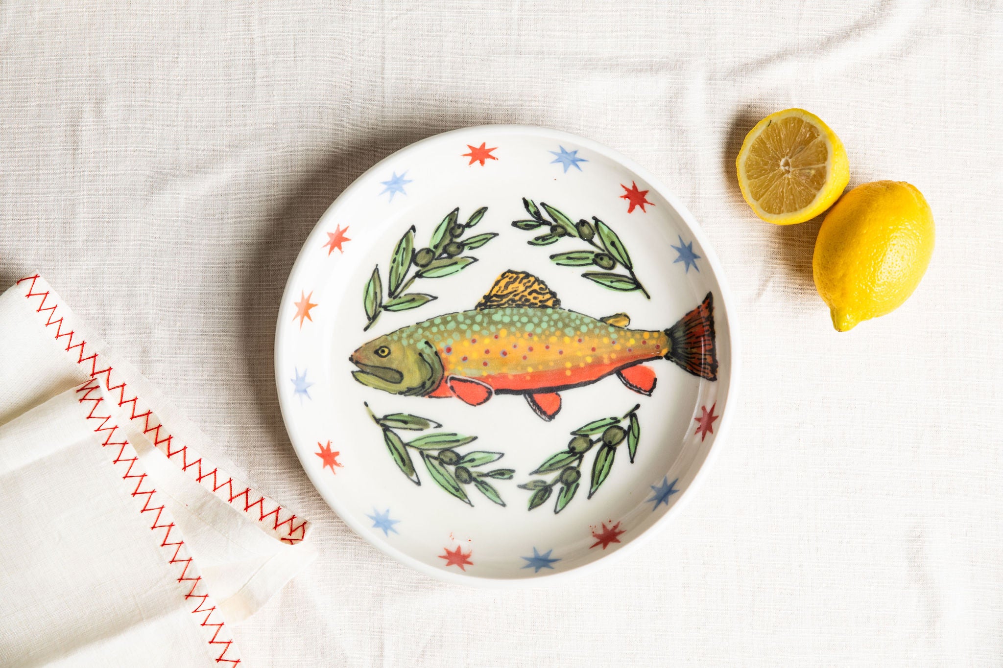 Brook Trout Serving Bowl