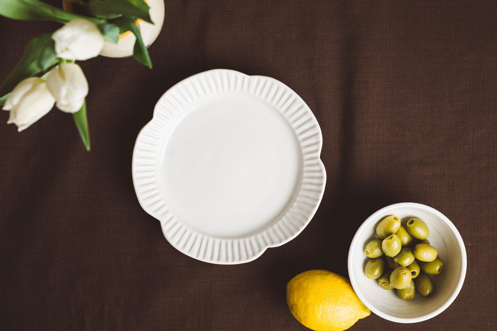 Ridged and Scalloped Salad Plate